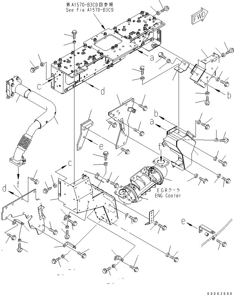 Схема запчастей Komatsu SAA6D125E-5C-02 - ТЕРМОЗАЩИТА (/) (ДЛЯ EGR ТРУБЫ) (LANDFILL СПЕЦ-Я.)(№9-) ДВИГАТЕЛЬ