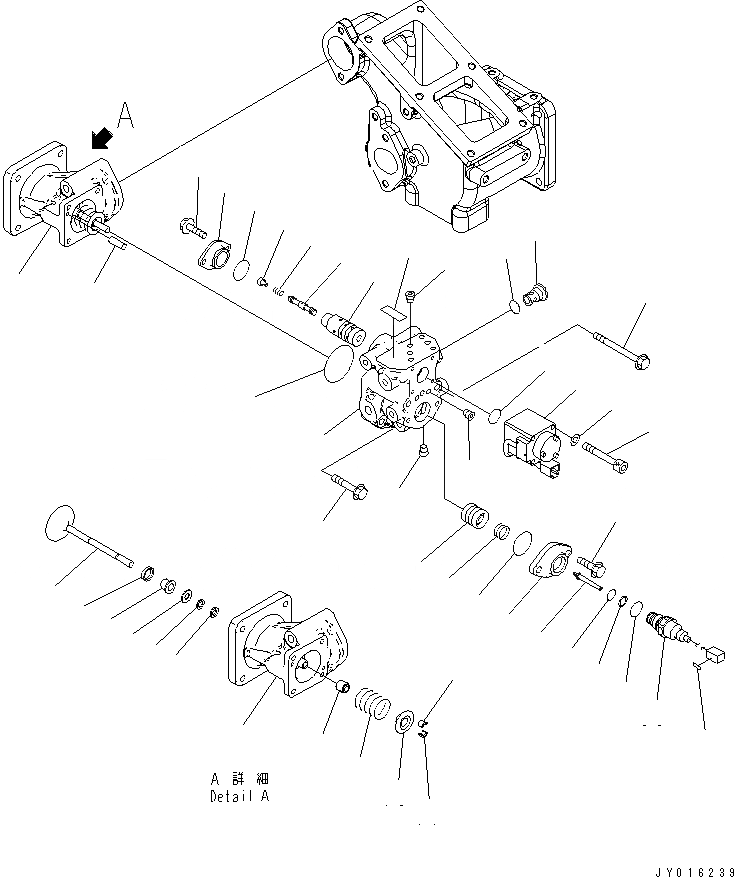 Схема запчастей Komatsu SAA6D140E-5B-01 - ВЫПУСКН. GAS RECIRCULATION КЛАПАН (ЕС 3 REGULATION) (BYPASS КЛАПАН) (ВНУТР. ЧАСТИ)(№9-) ДВИГАТЕЛЬ