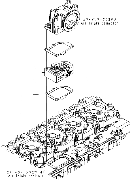 Схема запчастей Komatsu SAA6D114E-3A-WT - ПОДОГРЕВАТЕЛЬ ВПУСКА ВОЗДУХА ДВИГАТЕЛЬ