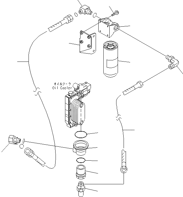 Схема запчастей Komatsu SAA6D114E-3A-WT - МАСЛ. ФИЛЬТР И ТРУБЫ(№8-8) ДВИГАТЕЛЬ