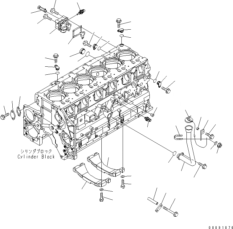 Схема запчастей Komatsu SAA6D140E-5F-03 - БЛОК ЦИЛИНДРОВ КРЫШКАAND МАСЛОНАЛИВНОЙ ПАТРУБОК (МОРОЗОУСТОЙЧИВ. СПЕЦИФИКАЦИЯ.) (С ЗАЩИТА ОТ ВАНДАЛИЗМА)(№7-) ДВИГАТЕЛЬ