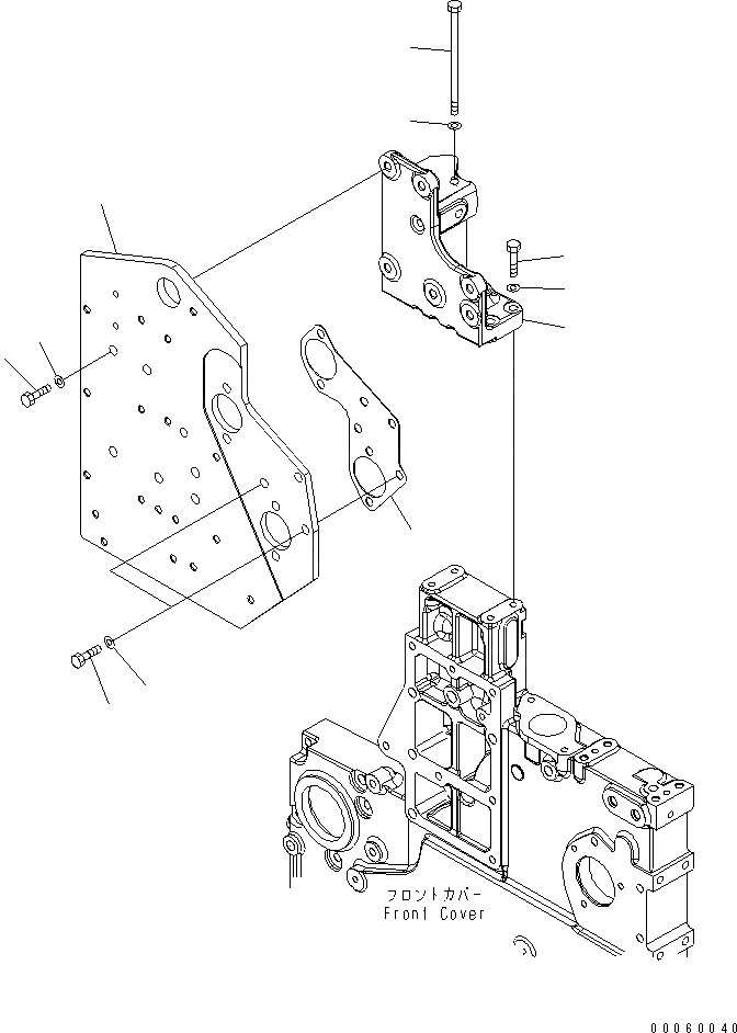 Схема запчастей Komatsu SAA6D140E-5H-01 - ВЫПУСКН. GAS RECIRCULATION КЛАПАН (/) (ДВИГАТЕЛЬ ПЕРЕДН. ПОДВЕСН. КРОНШТЕЙН) (LANDFILL СПЕЦ-Я.)(№87-) ДВИГАТЕЛЬ