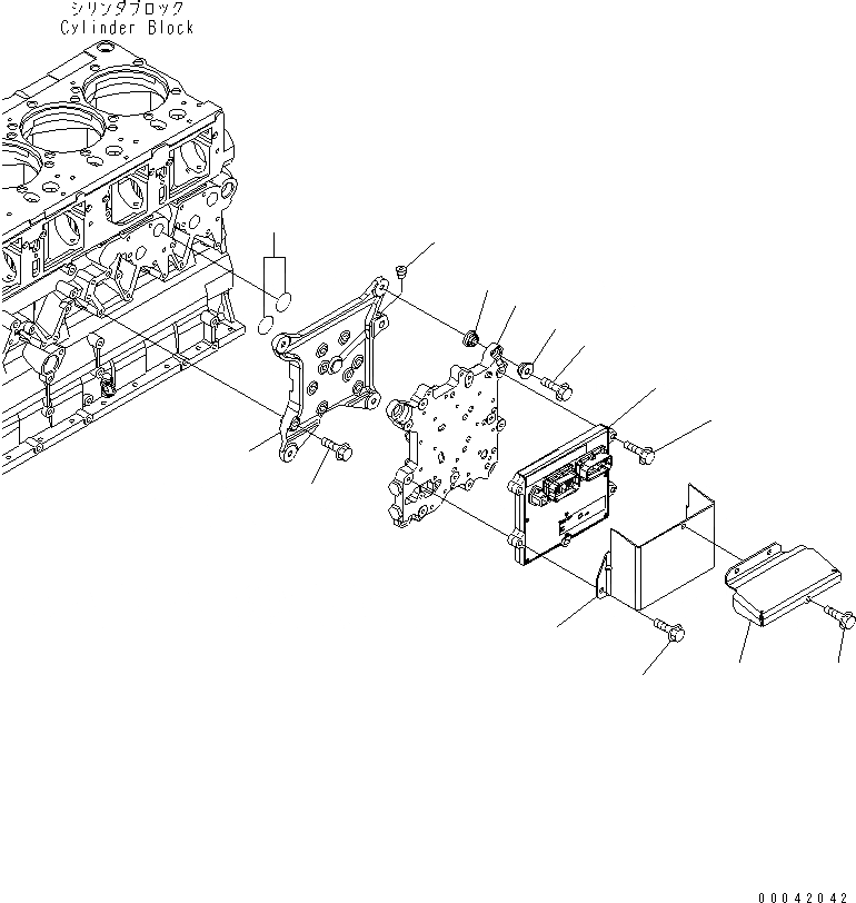 Схема запчастей Komatsu SAA6D140E-5H-01 - ТОПЛИВН. ВПРЫСК КОНТРОЛЛЕР(№87-7) ДВИГАТЕЛЬ