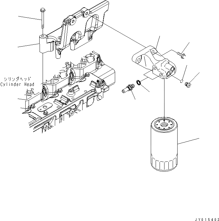 Схема запчастей Komatsu SAA6D114E-3B-WT - ТОПЛИВН. ФИЛЬТР.(№889-) ДВИГАТЕЛЬ