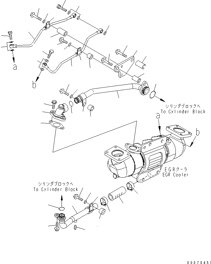 Схема запчастей Komatsu SAA6D125E-5B-02 - ВЫПУСКН. GAS RE-CIRCULATION КЛАПАН (/) (EGR ЛИНИЯ ОХЛАЖДЕНИЯ И ВОЗДУШН. ВЕНТИЛЯЦИЯ) (ХОЛОДН. МЕСТН. A СПЕЦ-Я.)(№-) ДВИГАТЕЛЬ