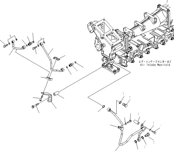 Схема запчастей Komatsu SAA6D140E-5D-01 - ВЫПУСКН. GAS RECIRCULATION КЛАПАН (/7) (EGR КЛАПАН МАСЛ. ВОЗВРАТ. ТРУБЫ)(№-7) ДВИГАТЕЛЬ