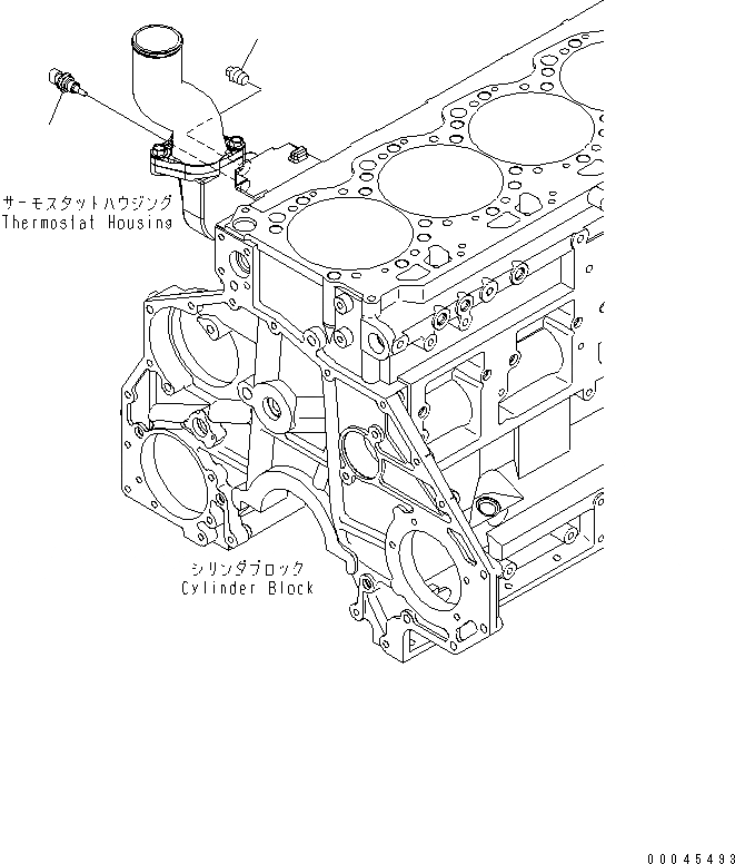 Схема запчастей Komatsu SAA6D125E-5D-01 - ДАТЧИК ТЕМПЕРАТУРЫ ВОДЫ ДВИГАТЕЛЬ