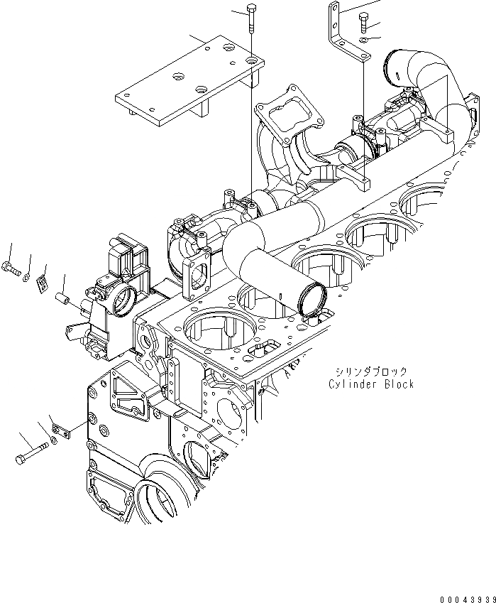 Схема запчастей Komatsu SAA6D170E-5C-01 - ГЛУШИТЕЛЬ НАВЕСН. ОБОРУД(№7-) ДВИГАТЕЛЬ
