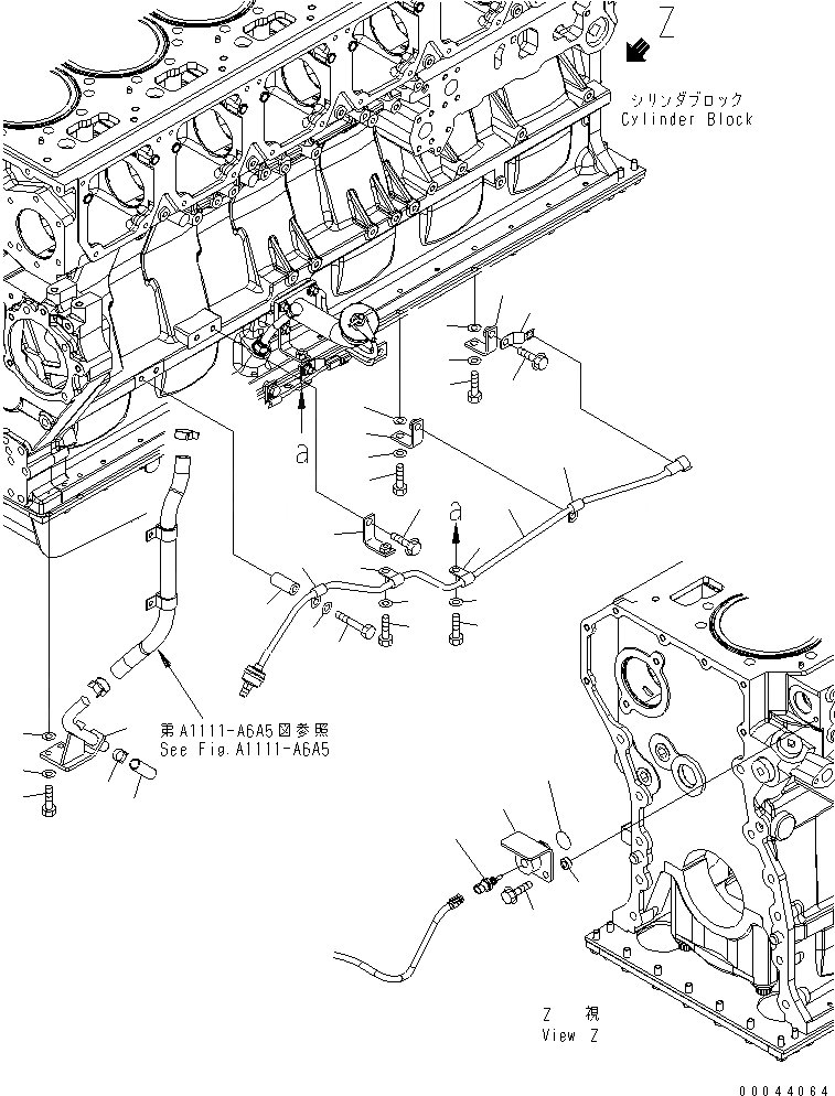 Схема запчастей Komatsu SAA6D170E-5C-01 - ЭЛЕМЕНТЫ БЛОКА ЦИЛИНДРОВ (/) (ДАТЧИК ПРОРЫВА ГАЗОВ И ДАТЧИК ТЕМПЕРАТУРЫ ВОДЫ)(PRECIPITATION GROUND S.)(№7-) ДВИГАТЕЛЬ