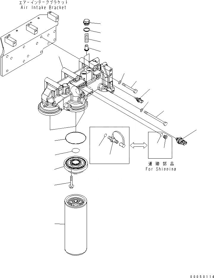 Схема запчастей Komatsu SAA6D170E-5D-01 - МАСЛ. ФИЛЬТР (PM-CLINIC СПЕЦ-Я.) (PRE-LUB СПЕЦ-Я.)(№79-) ДВИГАТЕЛЬ