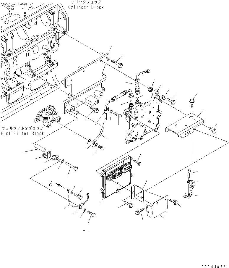 Схема запчастей Komatsu SAA6D170E-5B-02 - УПРАВЛЕНИЕ ПОДАЧ. ТОПЛИВА И ТРУБЫ(№7-) ДВИГАТЕЛЬ