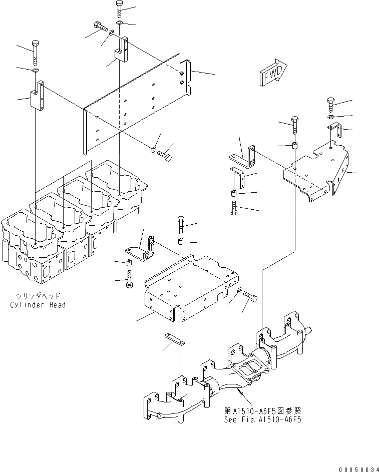 Схема запчастей Komatsu SAA6D170E-5B-R2 - ТЕРМОЗАЩИТА (/)(№-) ДВИГАТЕЛЬ