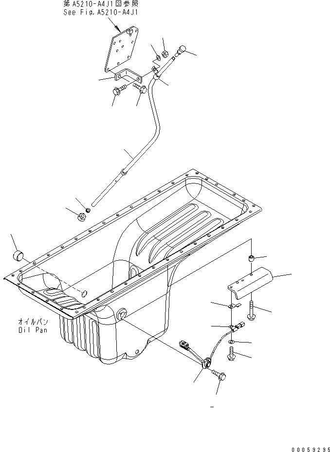 Схема запчастей Komatsu SAA6D140E-5FR-03 - МАСЛ. ЩУП И ДАТЧИК(№-) ДВИГАТЕЛЬ