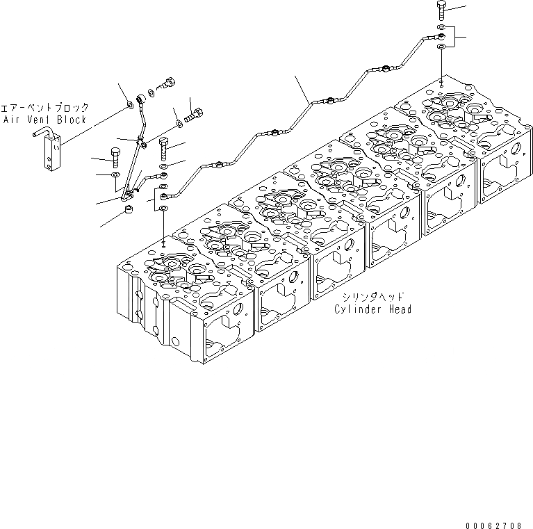 Схема запчастей Komatsu SAA6D170E-5BR-W - ВОЗДУШН. ВЕНТИЛЯЦИЯ ТРУБЫ(№-) ДВИГАТЕЛЬ