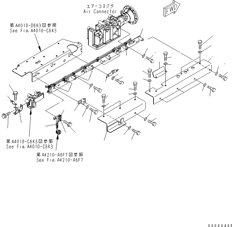 Схема запчастей Komatsu SAA6D170E-5CR-W - КАБЕЛЬ СУППОРТ (/) ВПРЫСК ЭЛЕКТРОПРОВОДКА ДВИГАТЕЛЬ