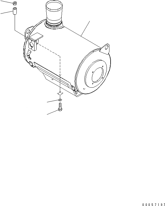 Схема запчастей Komatsu SAA6D170E-5CR-W - КРЕПЛЕНИЕ ГЛУШИТЕЛЯ ДВИГАТЕЛЬ