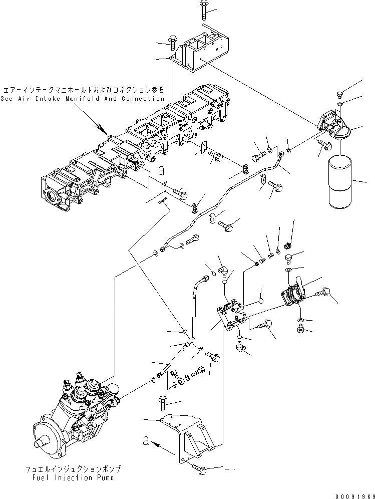Схема запчастей Komatsu SAA6D140E-5FR-W - ТОПЛИВН. ФИЛЬТР. (РЕЗЬБА -/8)(№8-) ДВИГАТЕЛЬ