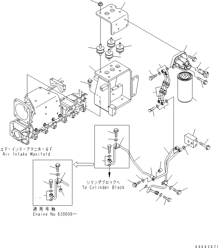 Схема запчастей Komatsu SAA6D140E-5HR-W - АНТИКОРРОЗ. ЭЛЕМЕНТ(№-) ДВИГАТЕЛЬ