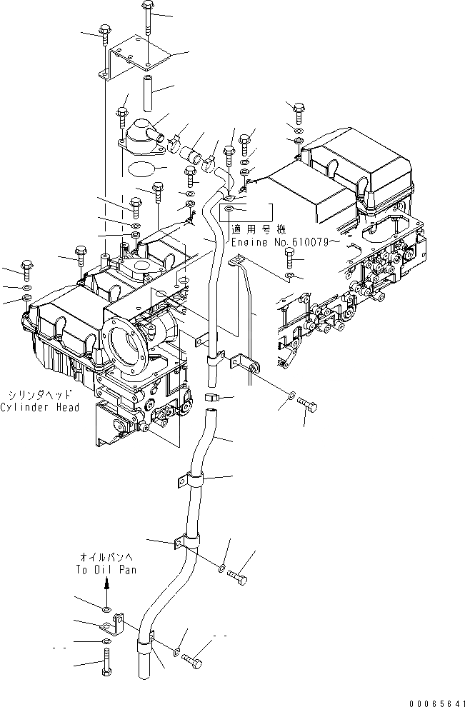 Схема запчастей Komatsu SAA6D170E-5AR-W - КРЫШКА ГОЛОВКИ КОМПОНЕНТЫ (БЕЗ VEHICLE HEALTH СИСТЕМА МОНИТОРА)(№-) ДВИГАТЕЛЬ