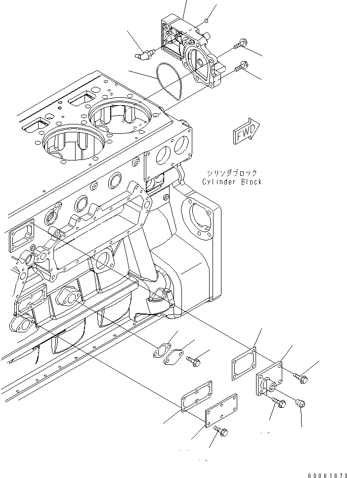 Схема запчастей Komatsu SAA6D170E-5AR-W - ЭЛЕМЕНТЫ БЛОКА ЦИЛИНДРОВ (/) (ЗАГЛУШКА) (БЕЗ VEHICLE HEALTH СИСТЕМА МОНИТОРА)(№-) ДВИГАТЕЛЬ