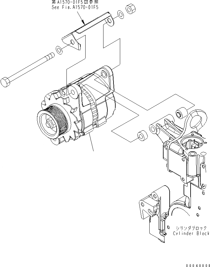 Схема запчастей Komatsu SAA6D107E-1C-W1 - ГЕНЕРАТОР (A) (ЗАЩИТН. ГЕНЕРАТОР) ДВИГАТЕЛЬ