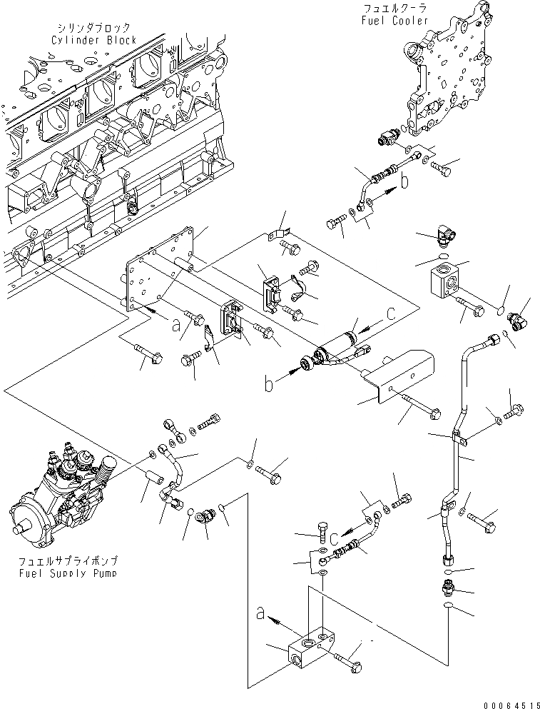 Схема запчастей Komatsu SAA6D140E-5CR-W - ТОПЛИВН. PОБОД КОЛЕСАING НАСОС(№-) ДВИГАТЕЛЬ