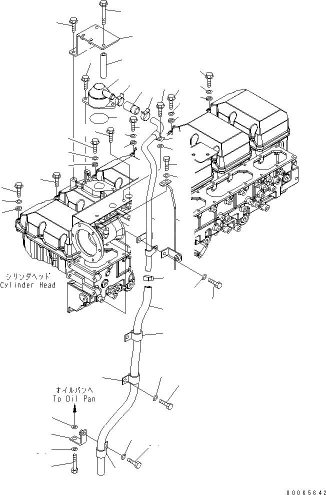 Схема запчастей Komatsu SAA6D170E-5DR-W - КРЫШКА ГОЛОВКИ КОМПОНЕНТЫ (БЕЗ VEHICLE HEALTH СИСТЕМА МОНИТОРА)(№7-) ДВИГАТЕЛЬ
