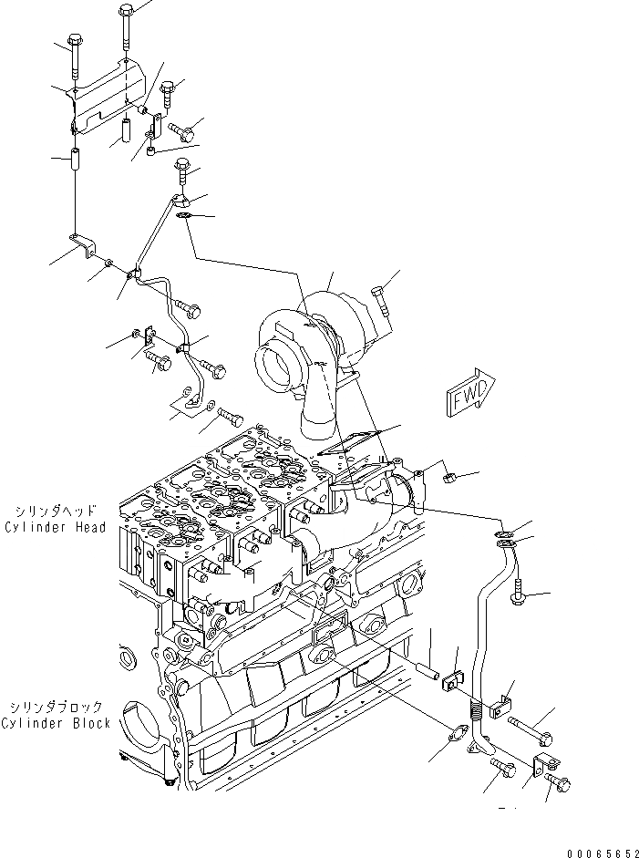 Схема запчастей Komatsu SAA6D170E-5DR-W - КРЕПЛЕНИЕ ТУРБОНАГНЕТАТЕЛЯ И СМАЗКА (ПОДОГРЕВАТЕЛЬ ХЛАДАГЕНТА СПЕЦ-Я.)(№7-) ДВИГАТЕЛЬ