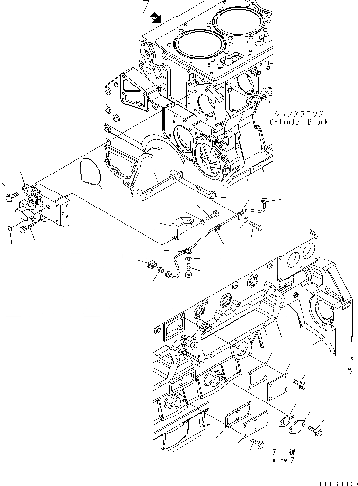 Схема запчастей Komatsu SAA6D170E-5DR-W - ЭЛЕМЕНТЫ БЛОКА ЦИЛИНДРОВ (/) (СМАЗ. ФИТТИНГ ТРУБКА И ЗАГЛУШКА) (PRE-LUBR СПЕЦ-Я.)(№8-9) ДВИГАТЕЛЬ