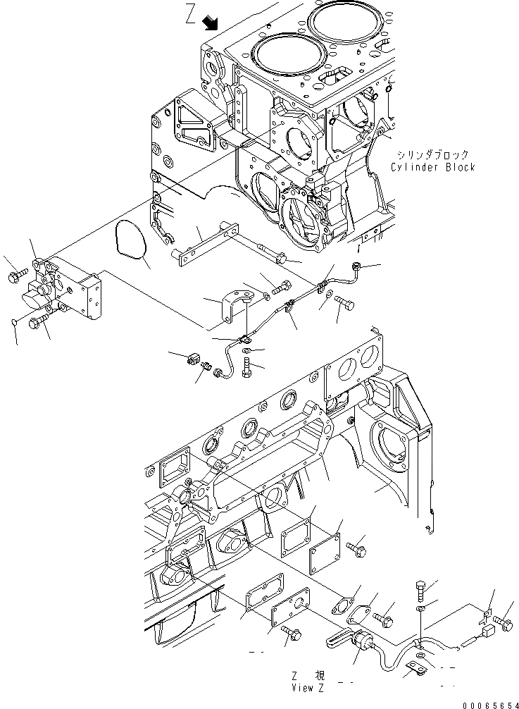 Схема запчастей Komatsu SAA6D170E-5DR-W - ЭЛЕМЕНТЫ БЛОКА ЦИЛИНДРОВ (/) (СМАЗ. ФИТТИНГ ТРУБКА И ЗАГЛУШКА)(ПОДОГРЕВАТЕЛЬ ХЛАДАГЕНТА СПЕЦ-Я.)(PRE-LUBR)(№8-99) ДВИГАТЕЛЬ