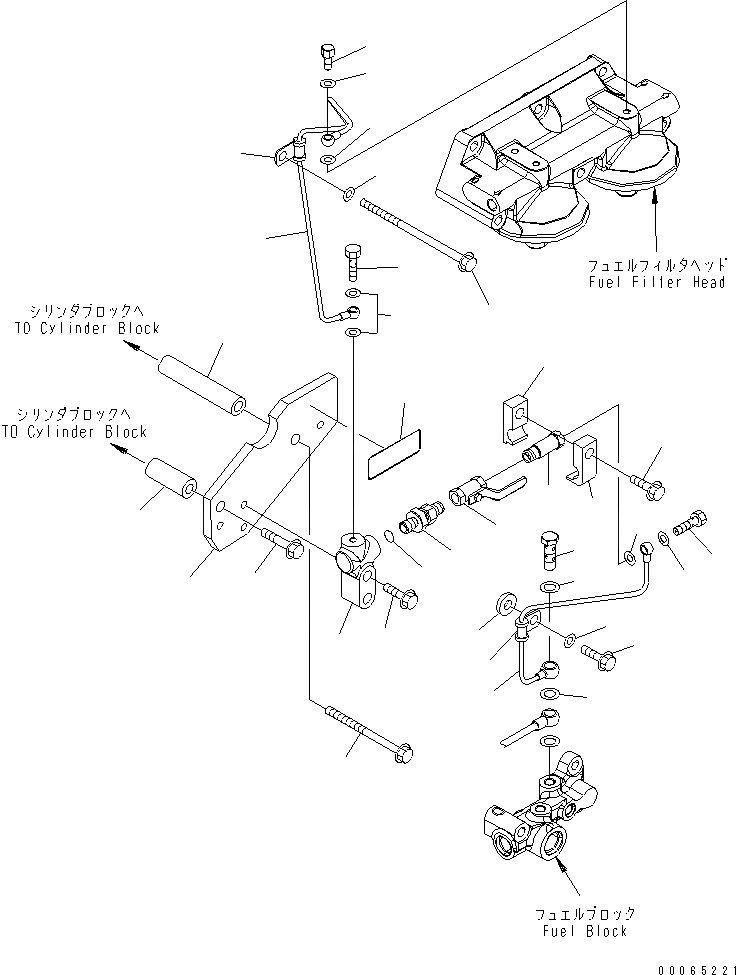 Схема запчастей Komatsu SAA6D140E-5DR-W - ТОПЛИВН. ВОЗДУШН. ВЕНТИЛЯЦИЯ(№-) ДВИГАТЕЛЬ