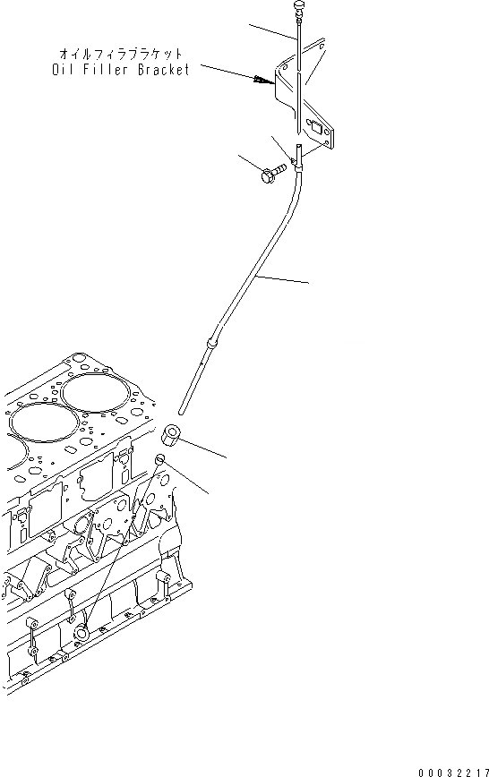 Схема запчастей Komatsu SAA6D140E-3H-8 - МАСЛ. ЩУП(№-) ДВИГАТЕЛЬ