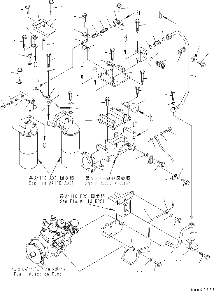 Схема запчастей Komatsu SAA6D125E-5BR-W - ТОПЛИВН. ВОЗДУШН. ВЕНТИЛЯЦИЯ ДВИГАТЕЛЬ