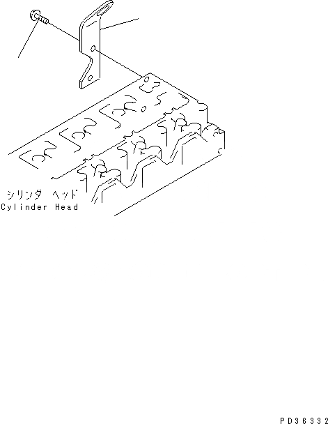 Схема запчастей Komatsu SAA6D95LE-1B - ЗАДН. ПОДВЕСН. КРОНШТЕЙН ДВИГАТЕЛЬ