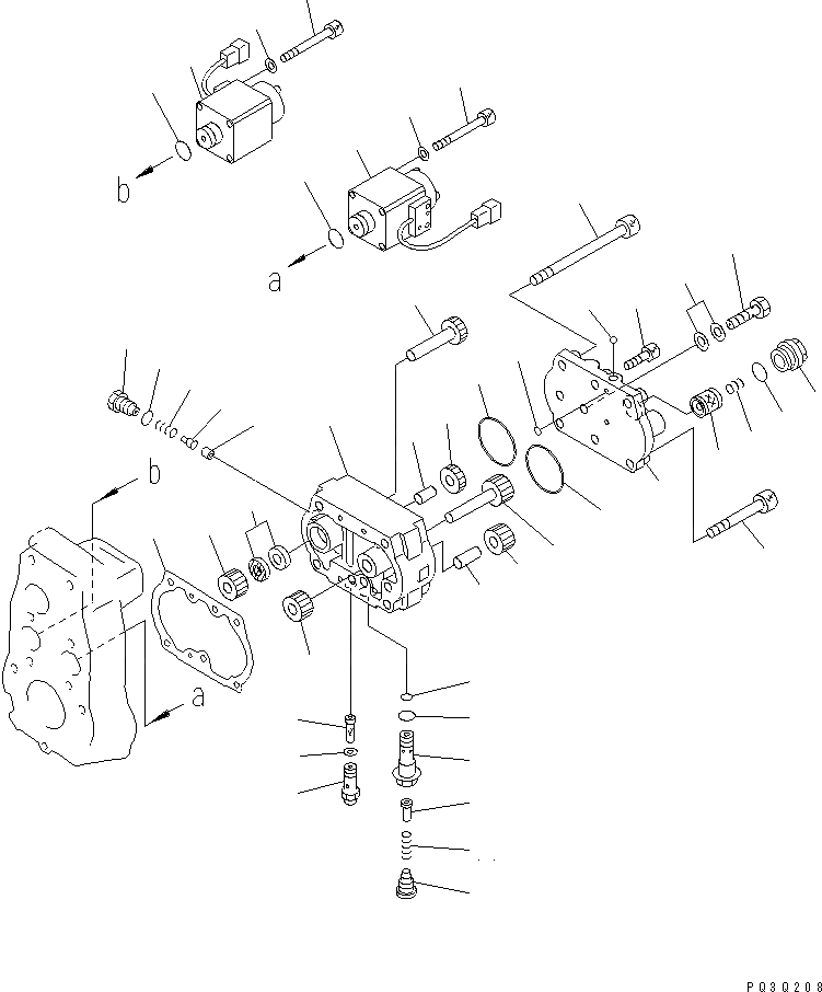 Схема запчастей Komatsu SDA12V140E-1D - ТОПЛ. НАСОС (РЕГУЛЯТОР) (ЛЕВ.) (/) (КРОМЕ ЯПОН.) (ДЛЯ ОГРАНИЧЕНИЯ ПО ВЫБРОСУ ЕВРОП.) (ВНУТР. ЧАСТИ) ДВИГАТЕЛЬ