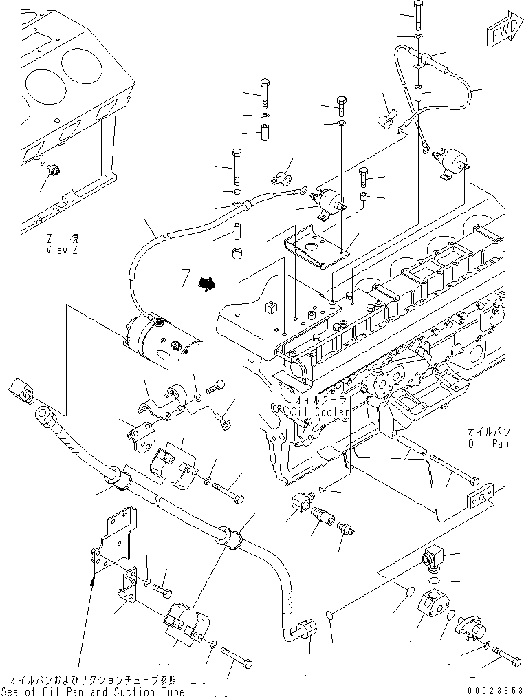 Схема запчастей Komatsu SDA12V140E-1D - PRELUBE МАСЛ. НАСОС И ДАТЧИК УР-НЯ МАСЛА СИСТЕМА КОМПОНЕНТЫ ДВИГАТЕЛЬ