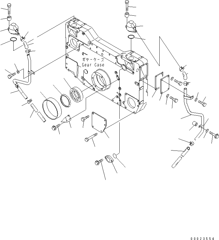 Схема запчастей Komatsu SDA12V140E-1D-AD - САПУН И ПЕРЕДН. УПЛОТНЕНИЕ (БЕЗ ДАТЧИК ПРОРЫВА ГАЗОВ)(№7-) ДВИГАТЕЛЬ