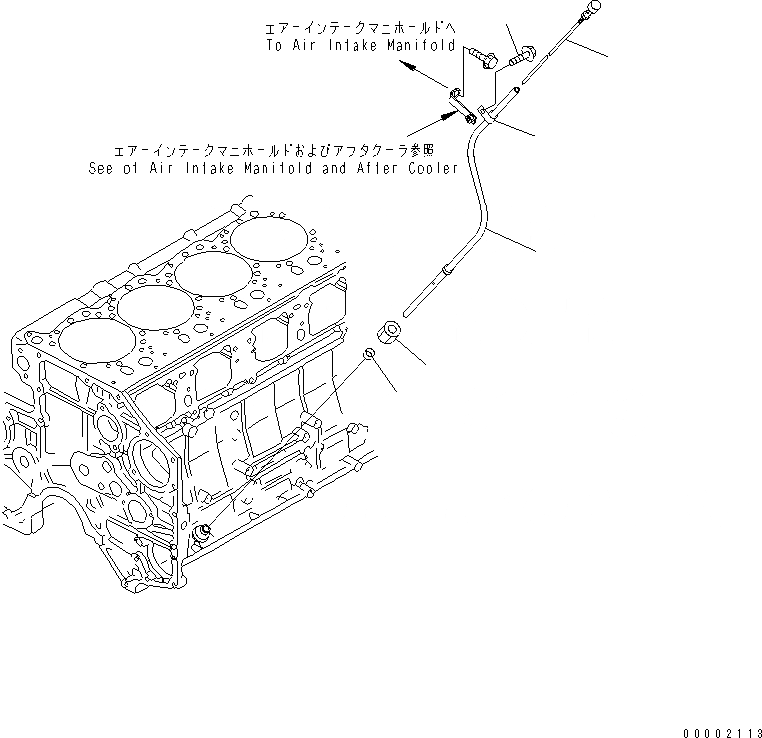 Схема запчастей Komatsu SDA6D140E-2E-9 - МАСЛ. ЩУП (МОРОЗОУСТОЙЧИВ. СПЕЦИФИКАЦИЯ)(№-) ДВИГАТЕЛЬ