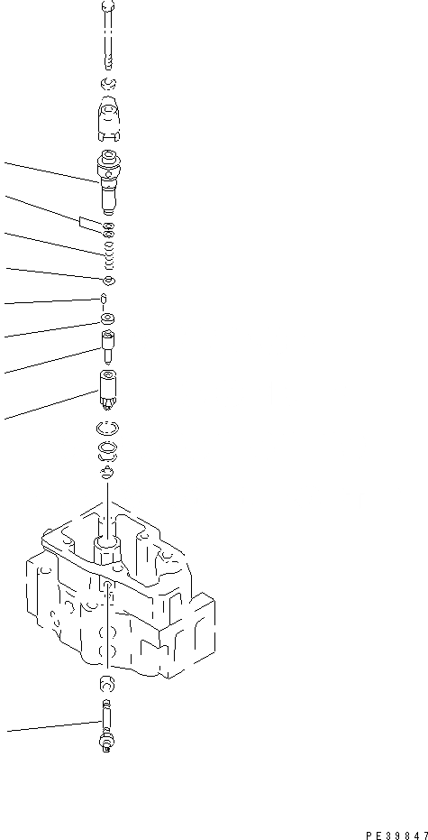 Схема запчастей Komatsu SDA6D140E-2E-9 - ДЕРЖАТЕЛЬ ФОРСУНКИ (ВНУТР. ЧАСТИ)(№-) ДВИГАТЕЛЬ