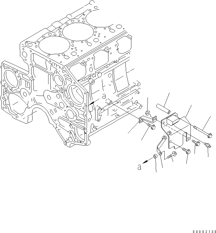 Схема запчастей Komatsu SDA6D140E-2E-9 - ТОПЛ. НАСОС ЗАЩИТА(№-) ДВИГАТЕЛЬ