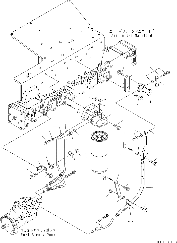 Схема запчастей Komatsu SDA6D140E-3H-9 - ТОПЛИВН. ФИЛЬТР. (СПЕЦ-Я ДЛЯ ОЧ. ПЛОХ. ТОПЛИВА) (РЕЗЬБА -/8)(№-) ДВИГАТЕЛЬ