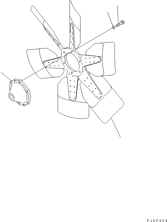 Схема запчастей Komatsu SDA6D140E-3H-9 - ВЕНТИЛЯТОР ОХЛАЖДЕНИЯ (ВСАСЫВ.)(№78-) ДВИГАТЕЛЬ