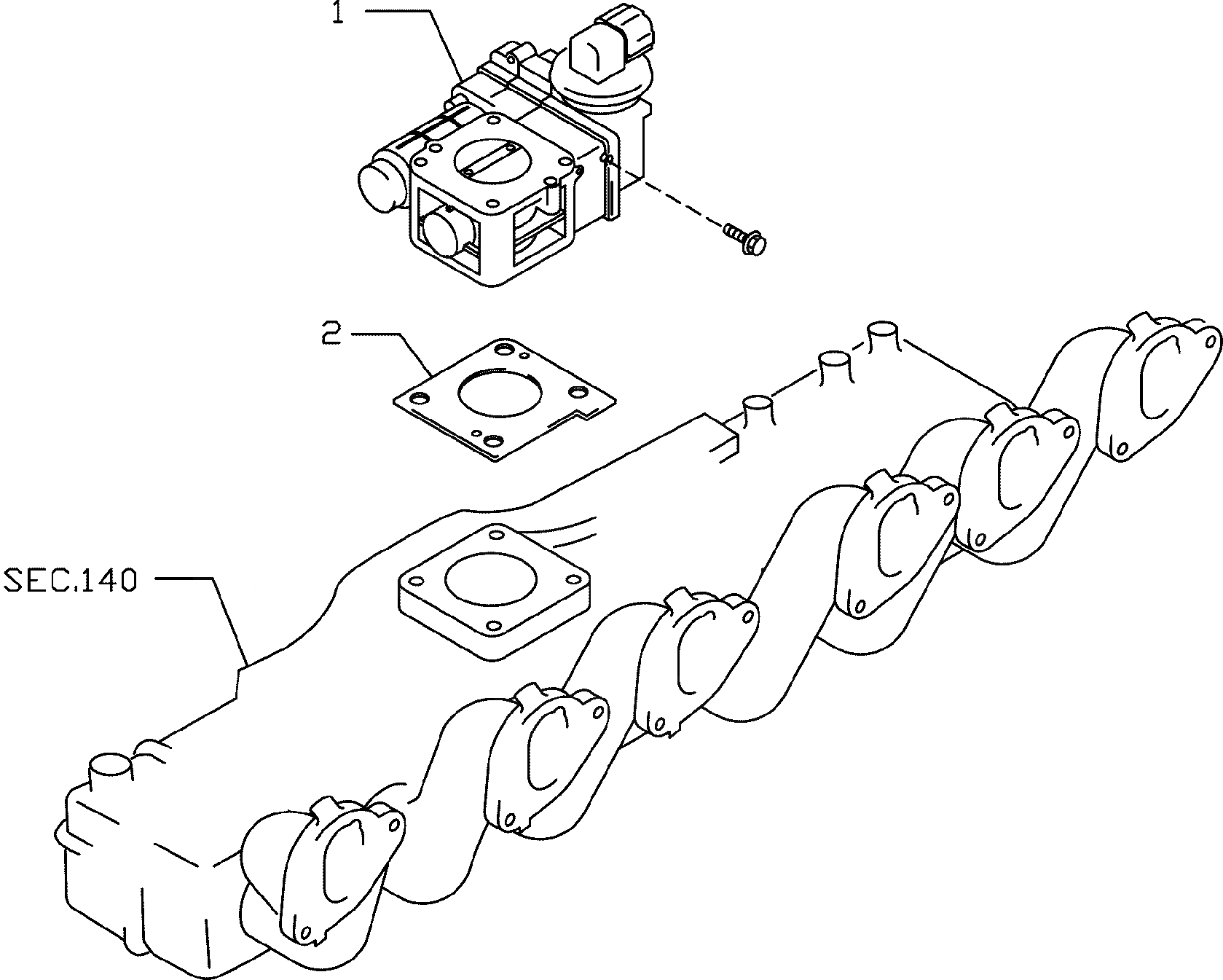 Схема запчастей Komatsu TB45-1 - THROTTLE КАМЕРА ДВИГАТЕЛЬ