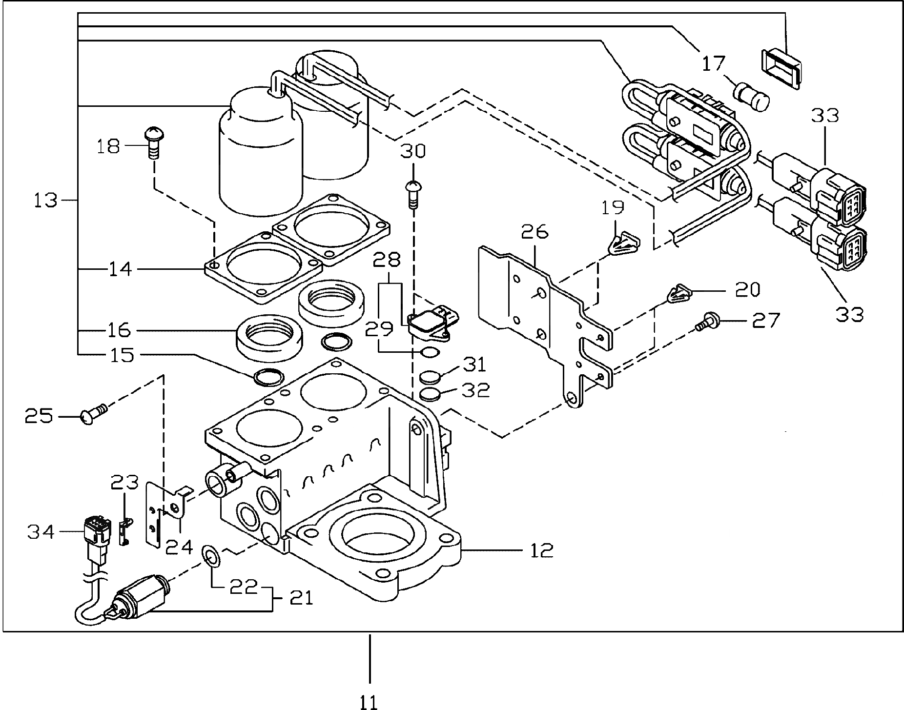 Схема запчастей Komatsu TB45-1 - ТОПЛИВН. ФИЛЬТР И ТОПЛИВН. ШЛАНГИ (/) (GY9¤9) ДВИГАТЕЛЬ