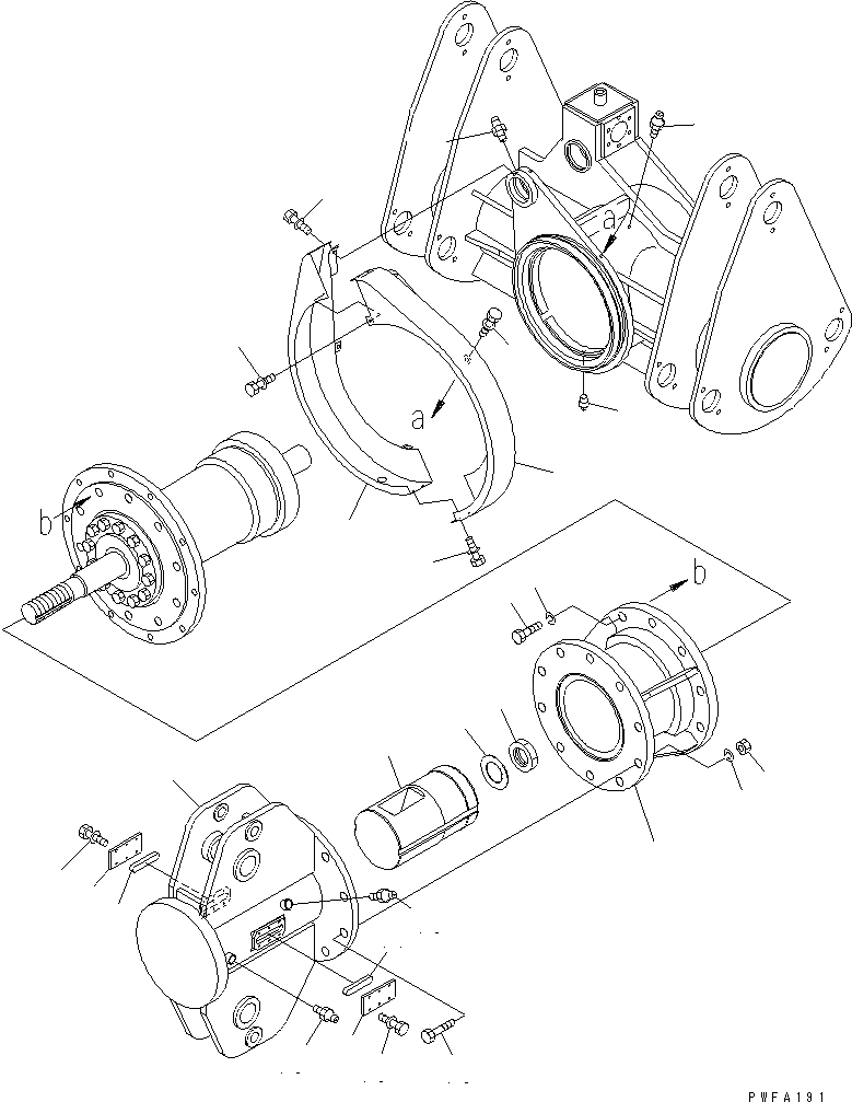 Схема запчастей Komatsu TMA708-1 - MANIPULATOR (/7) MANIPULATOR