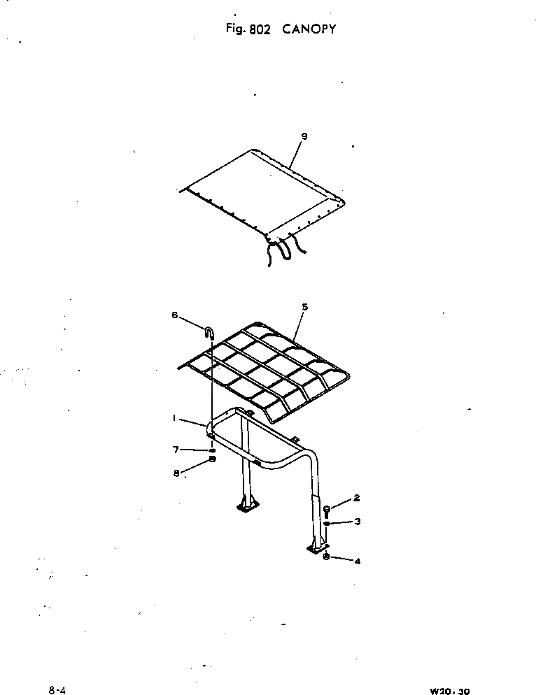 Схема запчастей Komatsu W30-1 - НАВЕС ОПЦИОННЫЕ КОМПОНЕНТЫ