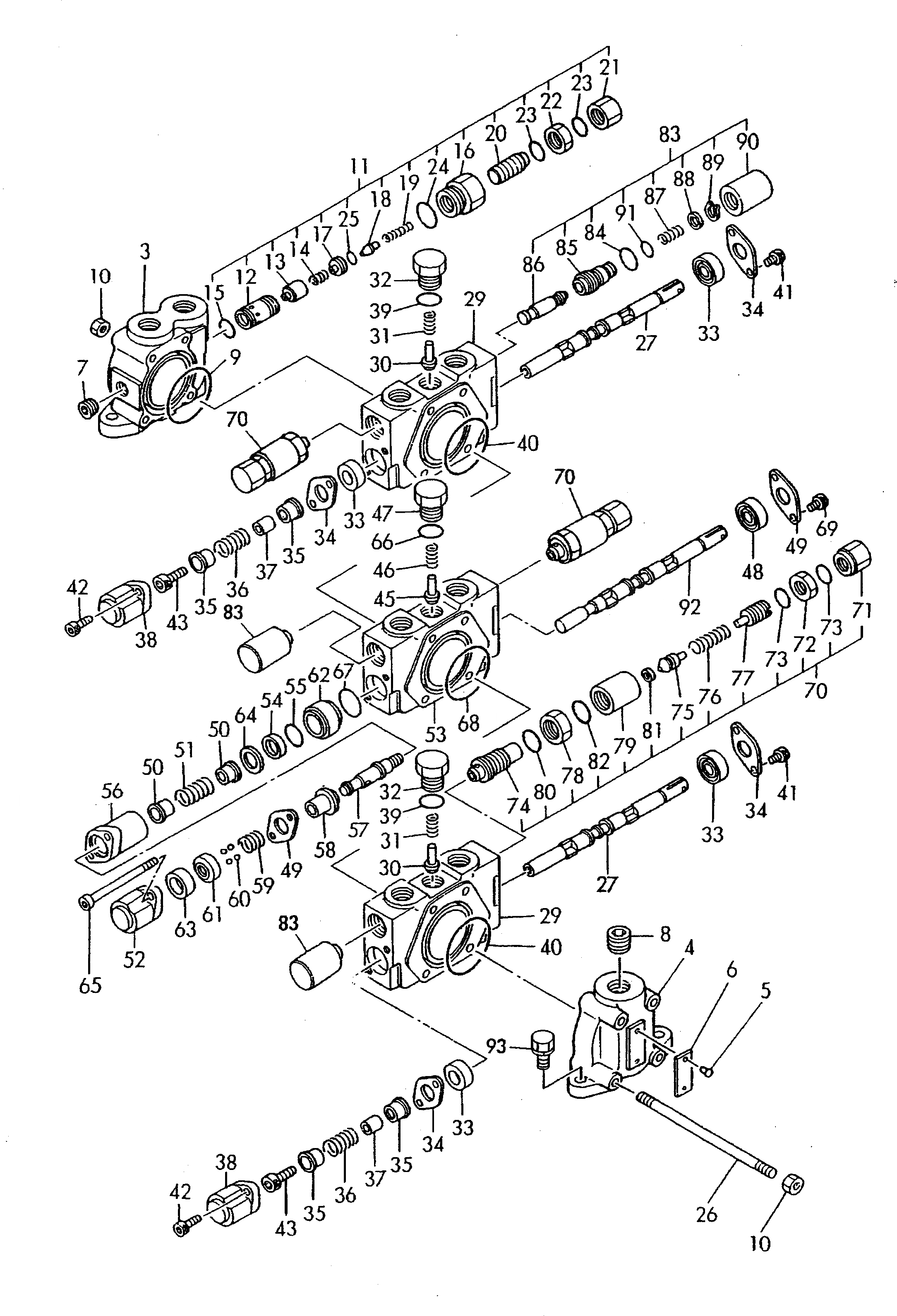 Схема запчастей Komatsu WA10-1 - УПРАВЛЯЮЩ. КЛАПАН (С 3 КЛАПАН) УПРАВЛ-Е РАБОЧИМ ОБОРУДОВАНИЕМ