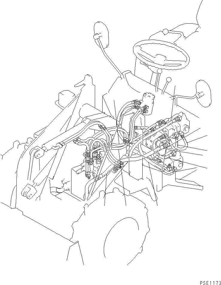 Схема запчастей Komatsu WA10-1 - ГИДРАВЛ ШЛАНГИ КАТАЛОГИ ЗЧ