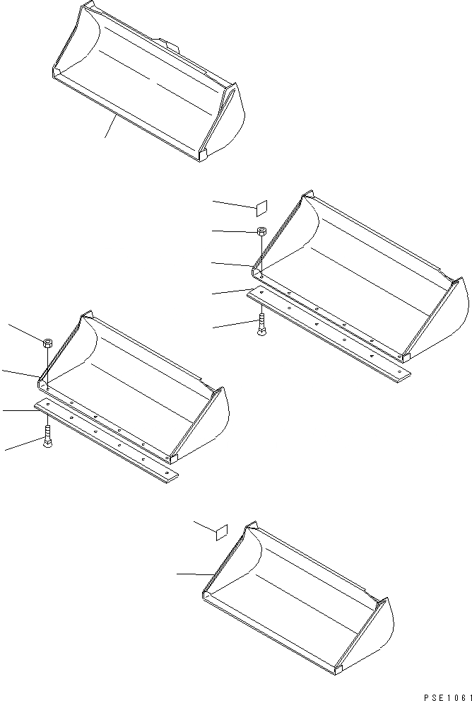 Схема запчастей Komatsu WA10-1 - КОВШ КАТАЛОГИ ЗЧ