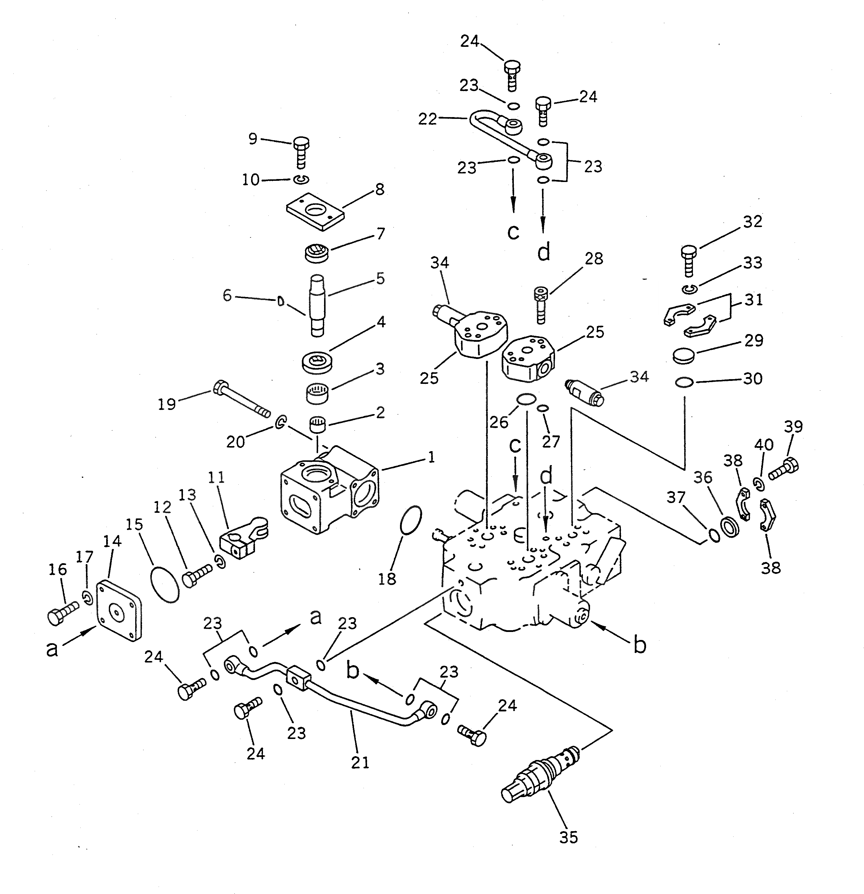 Схема запчастей Komatsu WA100-1 - РУЛЕВ. УПРАВЛЕНИЕ ЗАПРАШИВАЮЩ. КЛАПАН (/)(№-9999) РУЛЕВ. УПРАВЛЕНИЕ И СИСТЕМА УПРАВЛЕНИЯS